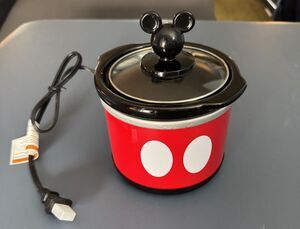 Disney Mickey Mouse Mini Slow Cooker 20oz Dipper Official Tested Works